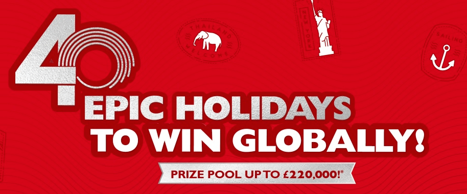 Win 40 epic holidays from Flight Centre